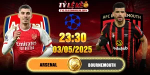 Soi Kèo Arsenal Vs Bournemouth 23h30, 03/05/2025 Premier League